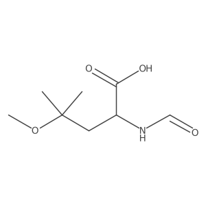 2-Formamido-4-methoxy-4-methylpentanoic acid结构式