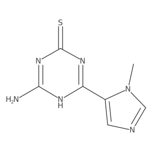 4-Amino-6-(1-methyl-1H-imidazol-5-yl)-1,3,5-triazine-2-thiol结构式