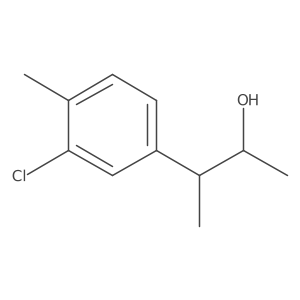 3-(3-Chloro-4-methylphenyl)butan-2-ol结构式