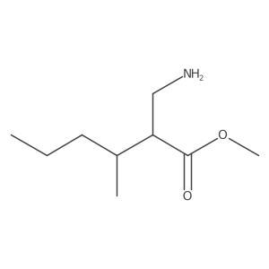 Methyl 2-(aminomethyl)-3-methylhexanoate Structure
