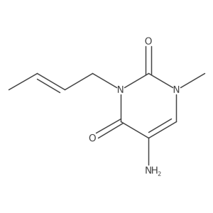 5-Amino-3-(but-2-en-1-yl)-1-methyl-1,2,3,4-tetrahydropyrimidine-2,4-dione Structure