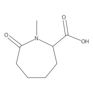 1-Methyl-7-oxoazepane-2-carboxylic acid结构式