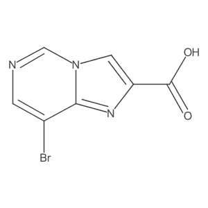 Imidazo[1,2-c]pyrimidine-2-carboxylic acid, 8-bromo-结构式