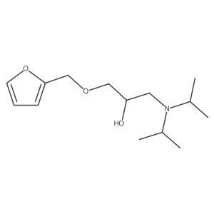 1-[Bis(1-methylethyl)amino]-3-(2-furanylmethoxy)-2-propanol结构式