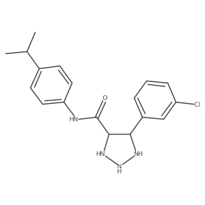 4-(3-chlorophenyl)-N-[4-(propan-2-yl)phenyl]-1H-1,2,3-triazole-5-carboxamide Structure