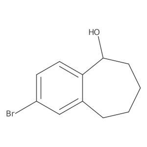 2-Bromo-6,7,8,9-tetrahydro-5H-benzo[7]annulen-5-ol结构式