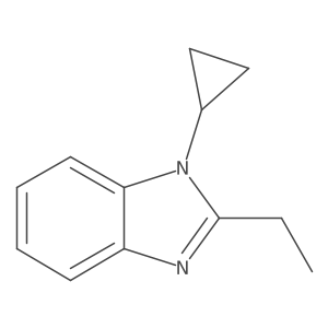 1-cyclopropyl-2-ethyl-1H-1,3-benzodiazole Structure