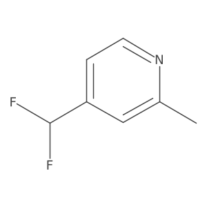 4-(Difluoromethyl)-2-methylpyridine Structure