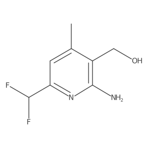 (2-Amino-6-(difluoromethyl)-4-methylpyridin-3-yl)methanol Structure