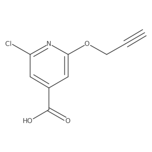 4-Pyridinecarboxylic acid, 2-chloro-6-(2-propyn-1-yloxy)-结构式