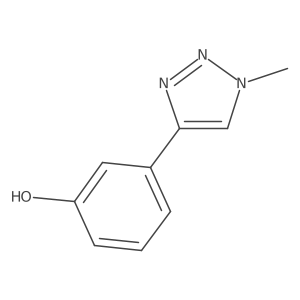 3-(1-Methyltriazol-4-yl)phenol Structure
