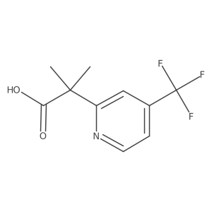2-Methyl-2-[4-(trifluoromethyl)pyridin-2-yl]propanoic acid Structure