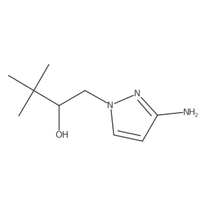 1-(3-Amino-1H-pyrazol-1-yl)-3,3-dimethylbutan-2-ol结构式