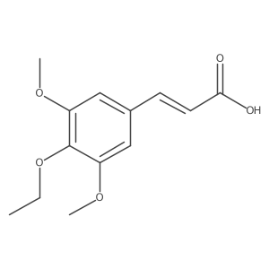 (2E)-3-(4-Ethoxy-3,5-dimethoxyphenyl)-2-propenoic acid结构式