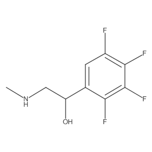 2-(Methylamino)-1-(2,3,4,5-tetrafluorophenyl)ethan-1-ol Structure