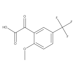 2-[2-Methoxy-5-(trifluoromethyl)phenyl]-2-oxoacetic acid Structure