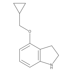 4-(Cyclopropylmethoxy)indoline结构式