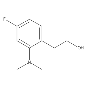 2-[2-(Dimethylamino)-4-fluorophenyl]ethan-1-ol结构式