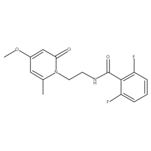 2,6-difluoro-N-(2-(4-methoxy-6-methyl-2-oxopyridin-1(2H)-yl)ethyl)benzamide Structure