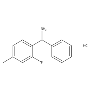 C-(2-Fluoro-4-methylphenyl)-C-phenylmethylamine hydrochloride Structure