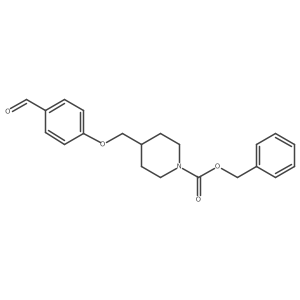 4-[1-(Benzyloxycarbonyl)piperidin-4-ylmethoxy]benzaldehyde Structure