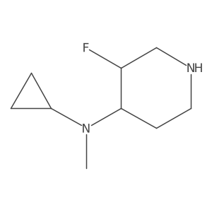 N-cyclopropyl-3-fluoro-N-methylpiperidin-4-amine Structure