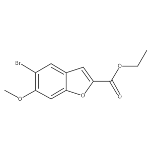 Ethyl 5-bromo-6-methoxy-1-benzofuran-2-carboxylate Structure