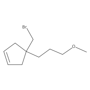 4-(Bromomethyl)-4-(3-methoxypropyl)cyclopent-1-ene Structure