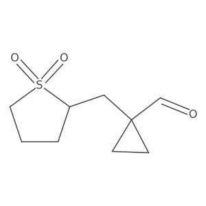 1-[(1,1-Dioxo-1lambda6-thiolan-2-yl)methyl]cyclopropane-1-carbaldehyde Structure