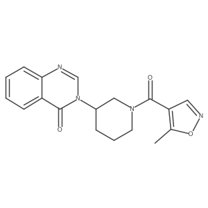 3-(1-(5-methylisoxazole-4-carbonyl)piperidin-3-yl)quinazolin-4(3H)-one Structure