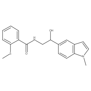 N-(2-hydroxy-2-(1-methyl-1H-indol-5-yl)ethyl)-2-(methylthio)benzamide Structure