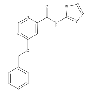 6-(benzyloxy)-N-(1H-1,2,4-triazol-5-yl)pyrimidine-4-carboxamide结构式