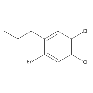 4-Bromo-2-chloro-5-propylphenol Structure