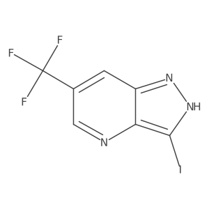3-Iodo-6-(trifluoromethyl)-1H-pyrazolo[4,3-b]pyridine结构式