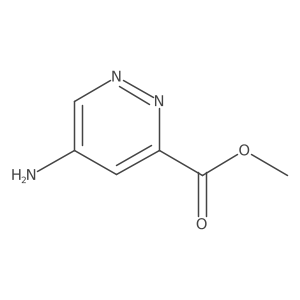 Methyl 5-aminopyridazine-3-carboxylate结构式