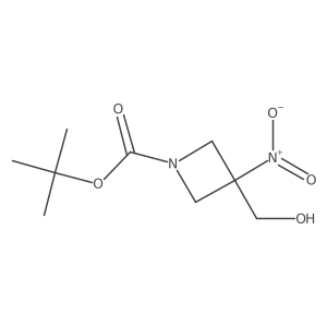Tert-butyl 3-(hydroxymethyl)-3-nitroazetidine-1-carboxylate结构式