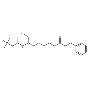 benzyl N-[(5S)-5-{[(tert-butoxy)carbonyl]amino}-6-chlorohexyl]carbamate Structure