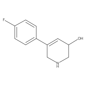 5-(4-Fluorophenyl)-1,2,3,6-tetrahydropyridin-3-ol结构式