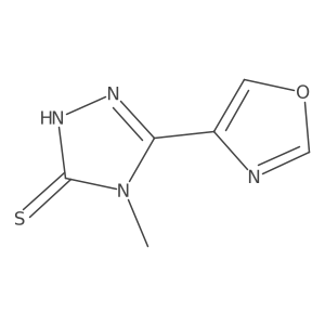 4-methyl-5-(1,3-oxazol-4-yl)-4H-1,2,4-triazole-3-thiol Structure
