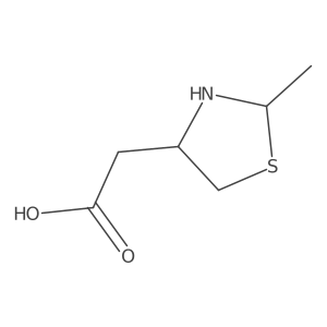 2-(2-Methyl-1,3-thiazolidin-4-yl)acetic acid Structure