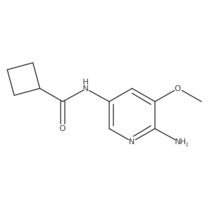 N-(6-amino-5-methoxypyridin-3-yl)cyclobutanecarboxamide Structure