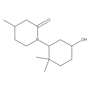 1-(5-Hydroxy-2,2-dimethylcyclohexyl)-4-methylpiperidin-2-one结构式