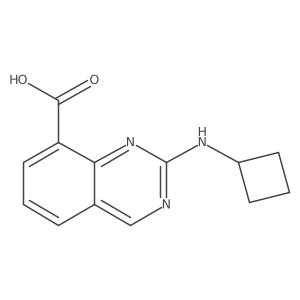 2-(Cyclobutylamino)quinazoline-8-carboxylic acid结构式