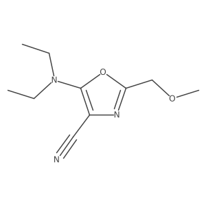 5-(Diethylamino)-2-(methoxymethyl)-1,3-oxazole-4-carbonitrile结构式
