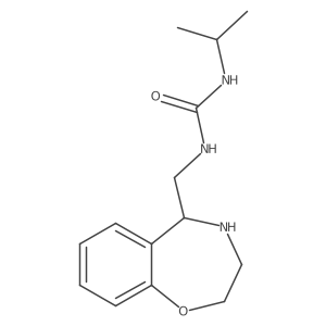 3-(Propan-2-yl)-1-[(2,3,4,5-tetrahydro-1,4-benzoxazepin-5-yl)methyl]urea Structure