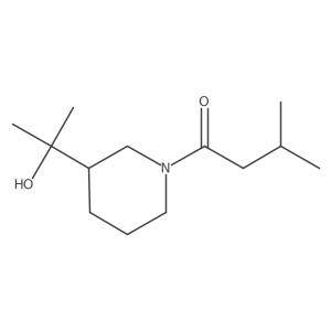 1-[3-(2-Hydroxypropan-2-yl)piperidin-1-yl]-3-methylbutan-1-one Structure