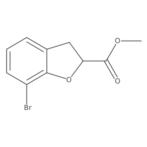 Methyl7-bromo-2,3-dihydrobenzofuran-2-carboxylate Structure