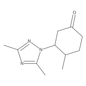 3-(dimethyl-1H-1,2,4-triazol-1-yl)-4-methylcyclohexan-1-one Structure