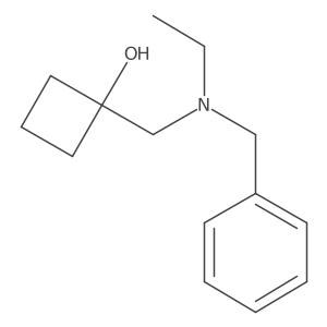 1-{[Benzyl(ethyl)amino]methyl}cyclobutan-1-ol Structure