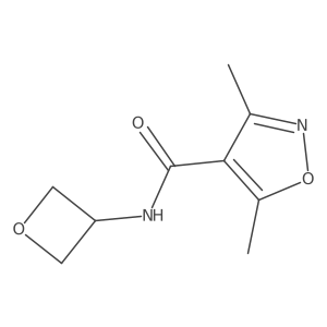 3,5-dimethyl-N-(oxetan-3-yl)-1,2-oxazole-4-carboxamide Structure